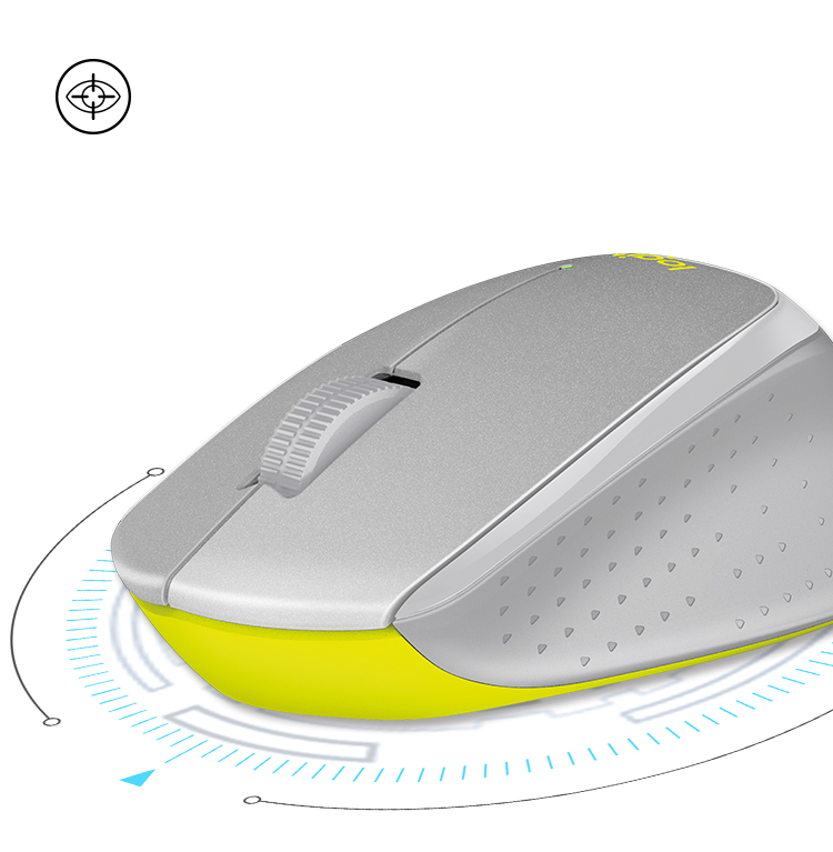 罗技logitechm330轻音鼠标无线鼠标办公鼠标右手鼠标带无线微型接收器