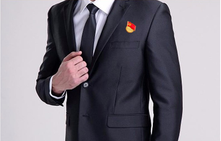 强磁扣高档徽章党员镀金党徽徽章10个