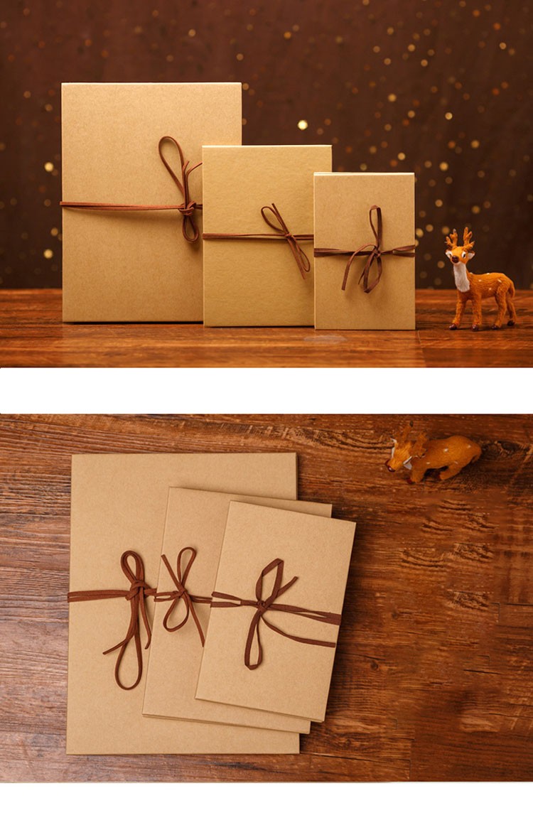 禄源风琴折贴小相册本18折36面手工牛皮纸空白纪念册2128cm单位本