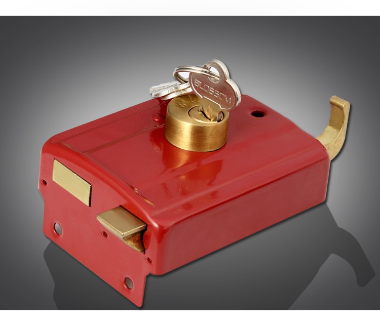 梅花blossom牛头锁仓库门铁门木门外装门锁防盗锁老式门锁弹子门锁556