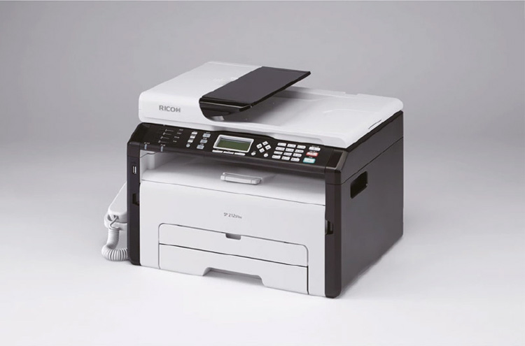 理光sp 212sfnw a4黑白激光多功能一体机 (打印复印扫描传真)
