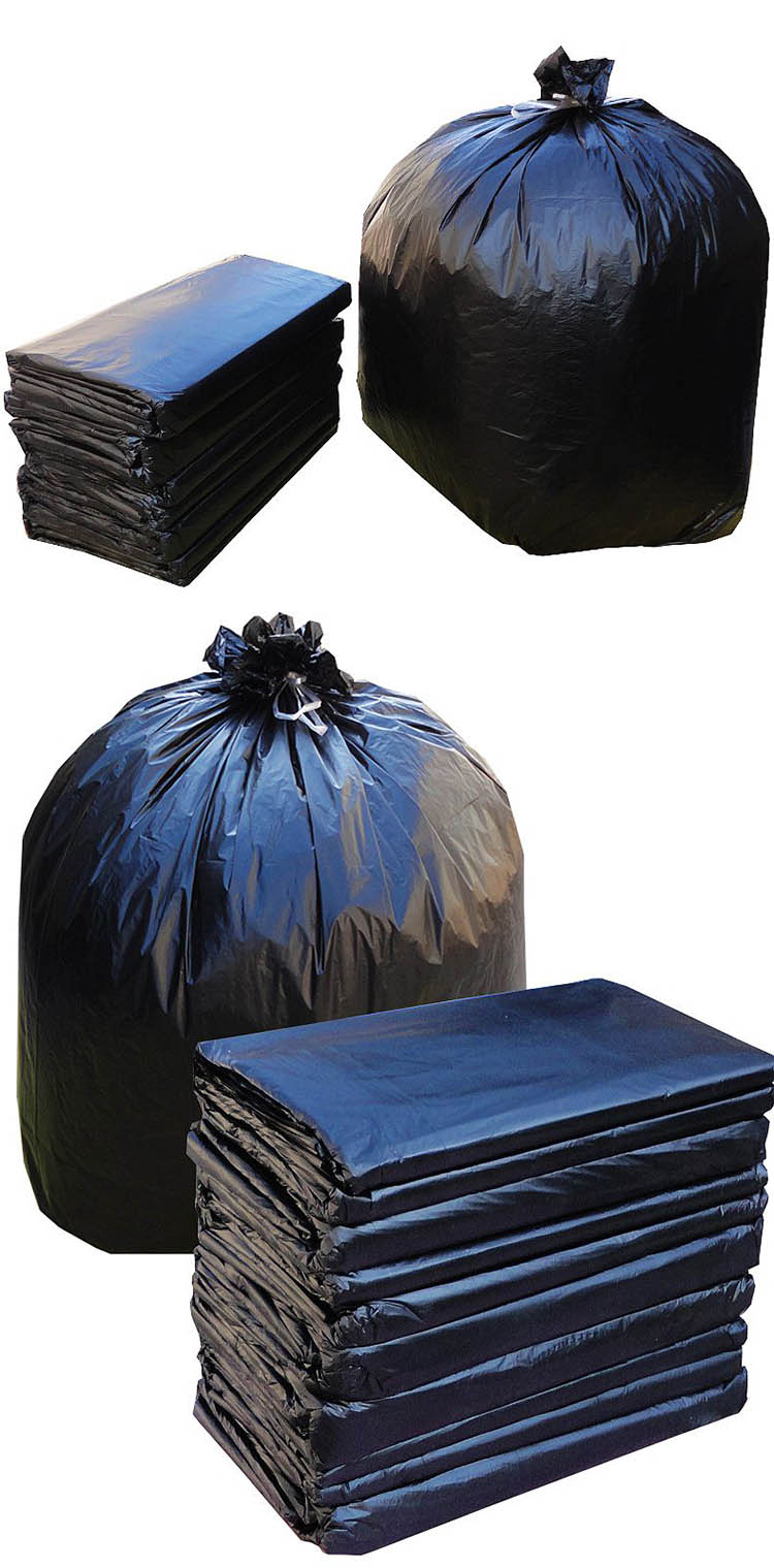 惠强6580平口环保垃圾袋黑色