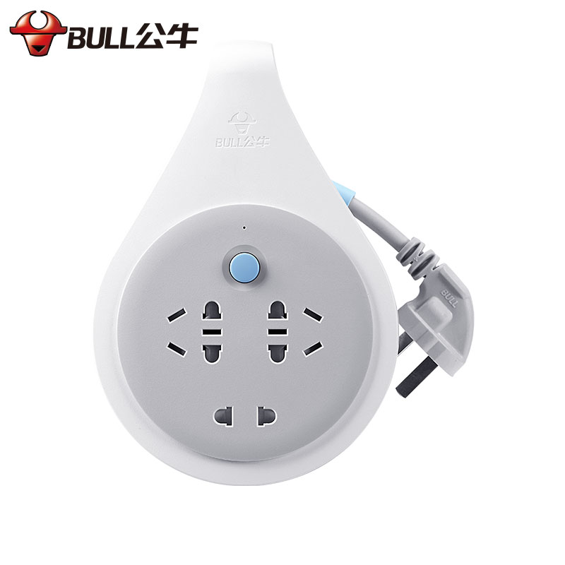 公牛(bull)gn-802 拖线板插排接线板插板排10米