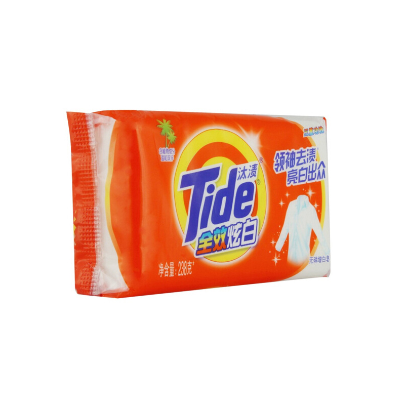 汰渍 全效360度洗衣皂238g 增白皂