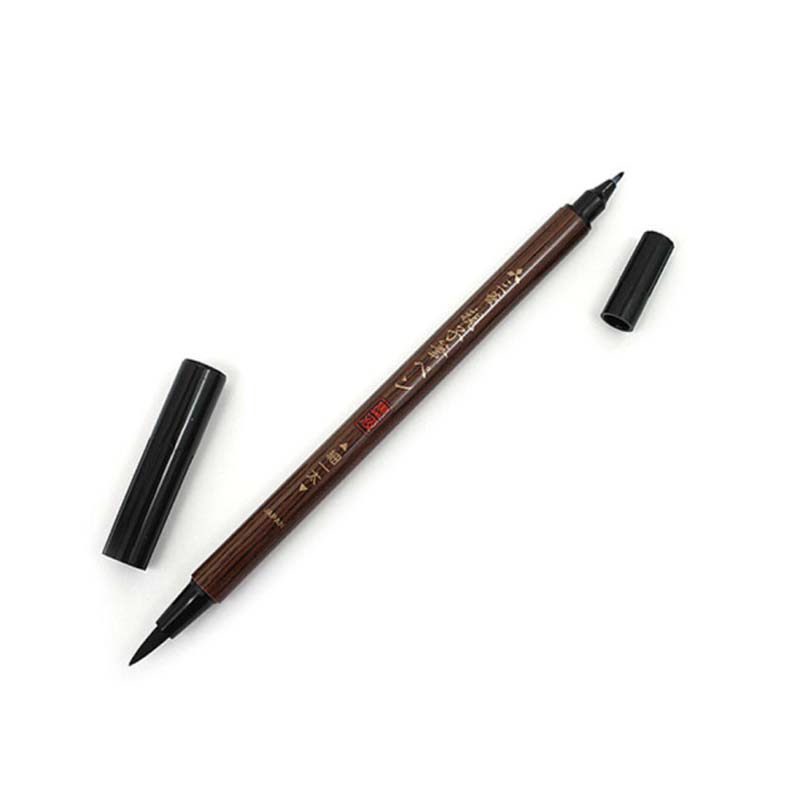 三菱pfk-302n双头毛笔 软头笔 书法用亲子毛笔-中央政府采购电商平台_