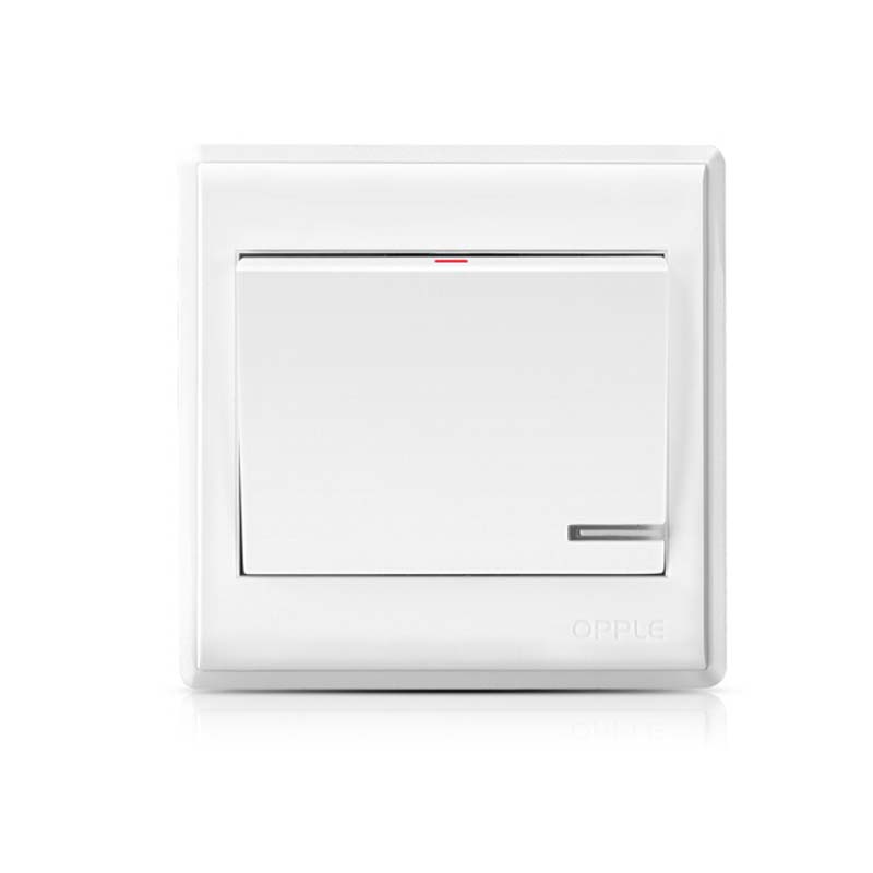 欧普照明opple86型一开单开单控电源灯开关一位单联面板按钮墙壁