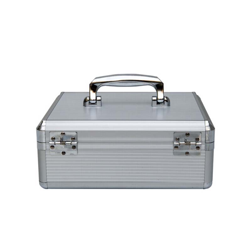 金隆兴(glosen)铝合金超市收银箱银行钱箱家用安全手提带锁收钱箱 中