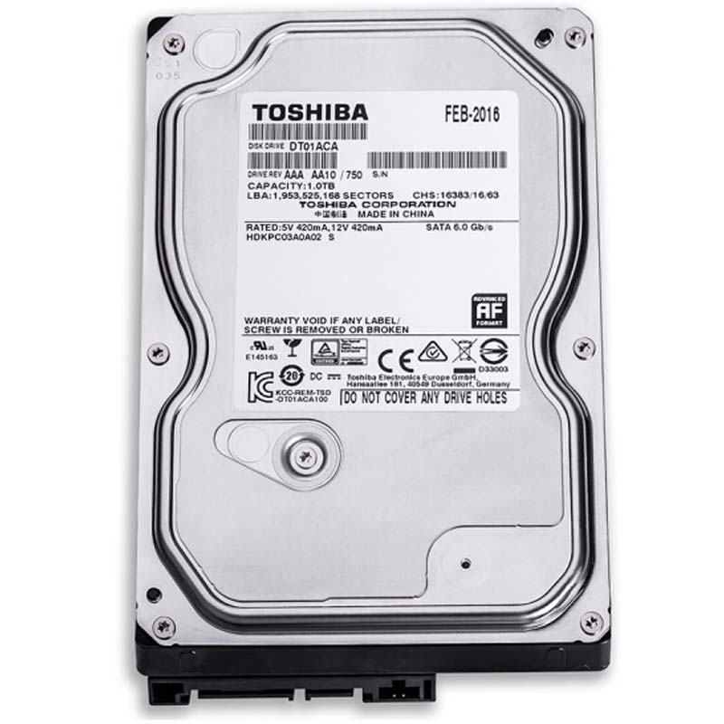 toshiba) 1tb 32mb 7200rpm 台式机机械硬盘 sata接口 消费级系列 (dt