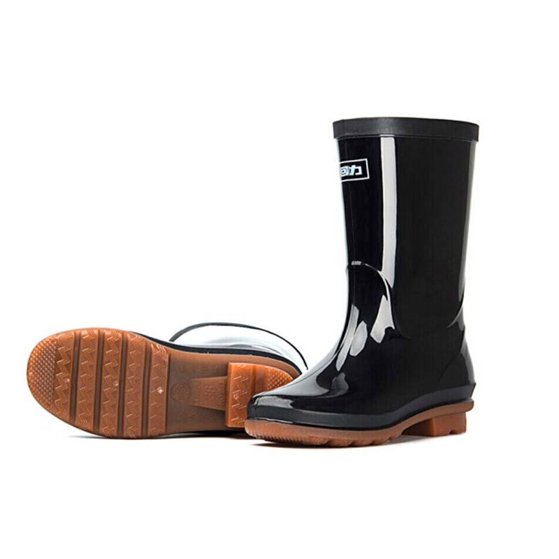 回力853女士中筒雨靴38黑色