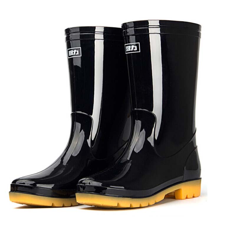 回力807黑色高筒雨靴42码