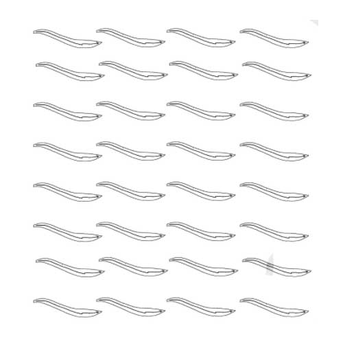 得力文笔画训练空心字帖练习练字纸毛笔书法