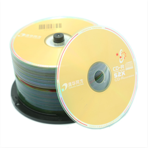 清华同方thtf光盘cd光盘刻录碟片700m50片一盒